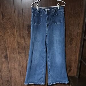 Classic Blue Wide Leg Women's Jeans